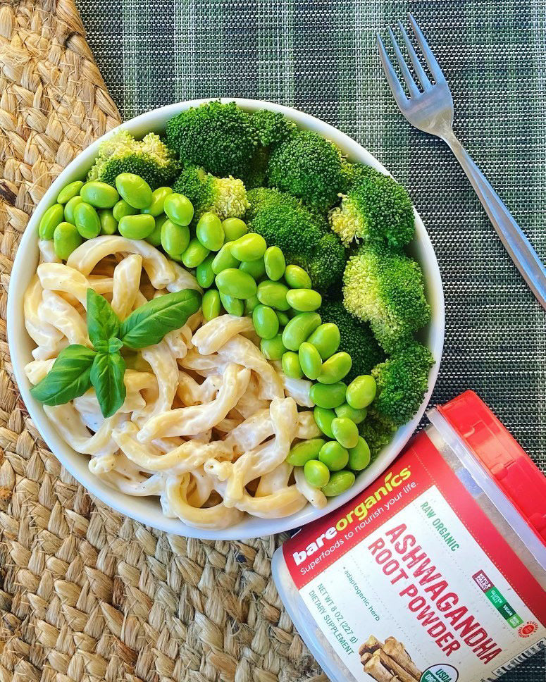 Vegan Alfredo Pasta with Ashwagandha