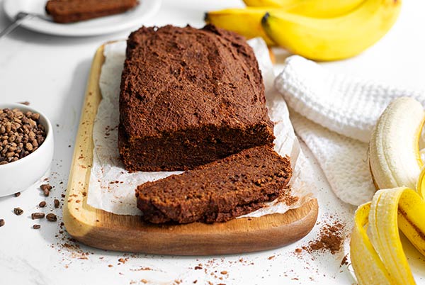 Gluten-Free Cacao Banana Bread