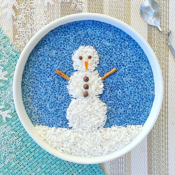 Frosty Coconut Milk Powder &amp; Chia Seeds Pudding with Spirulina &ndash; BareOrganics.com