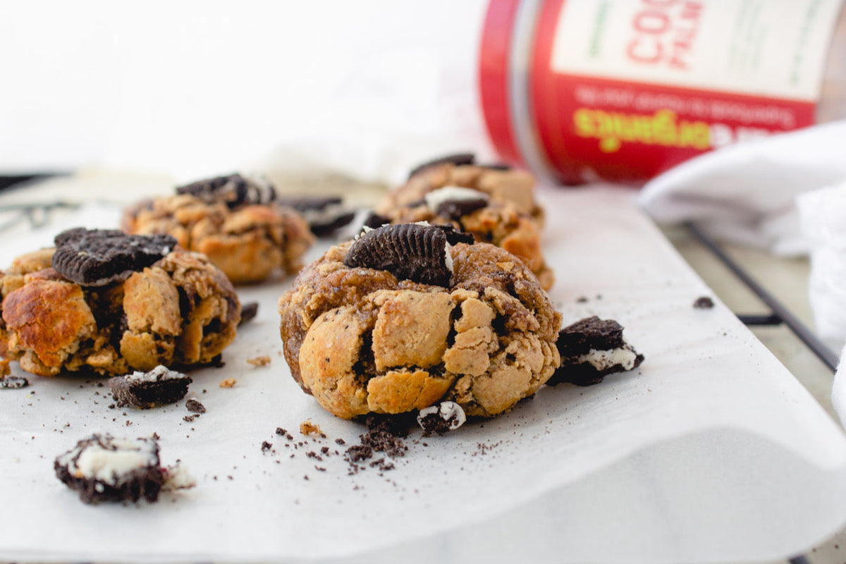 Half Baked PB Oreo Protein Cookies with Hemp and Coconut Sugar