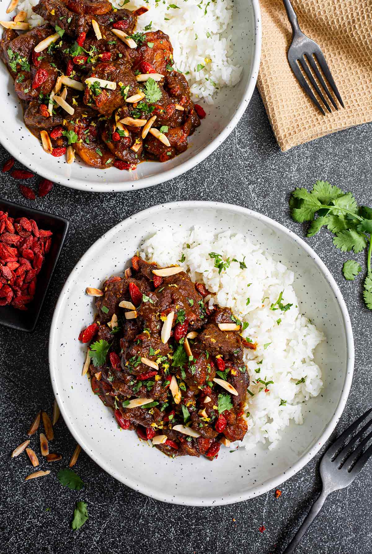 Moroccan-Inspired Lamb Tagine with Goji Berries (Gluten-Free)