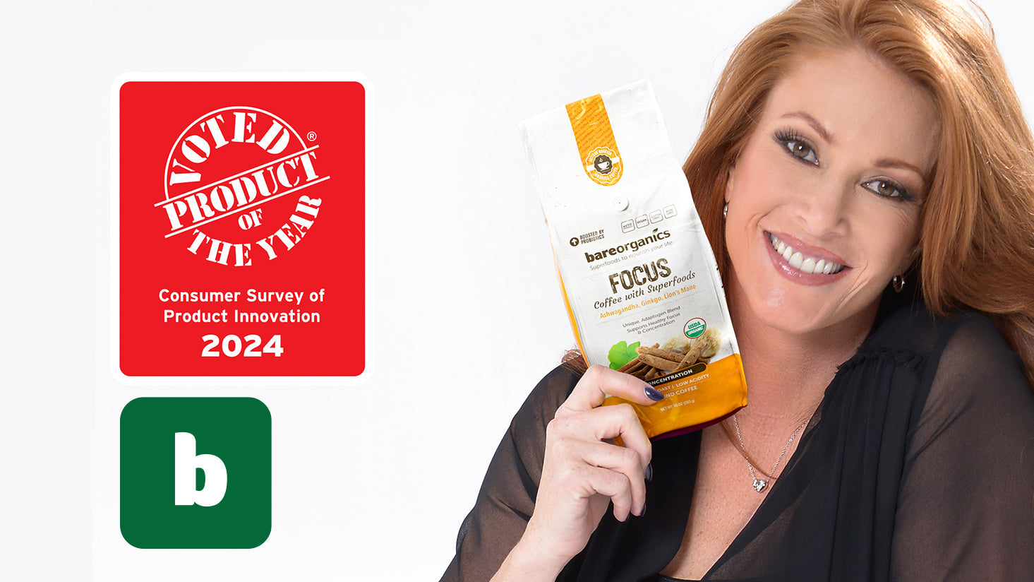 BareOrganics Superfoods Coffee Named Product of The year USA 2024