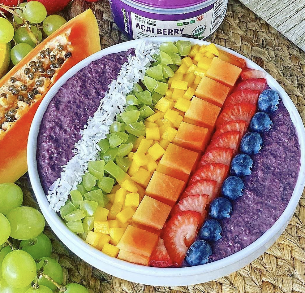 Acai Immunity Oats with Chia Seeds