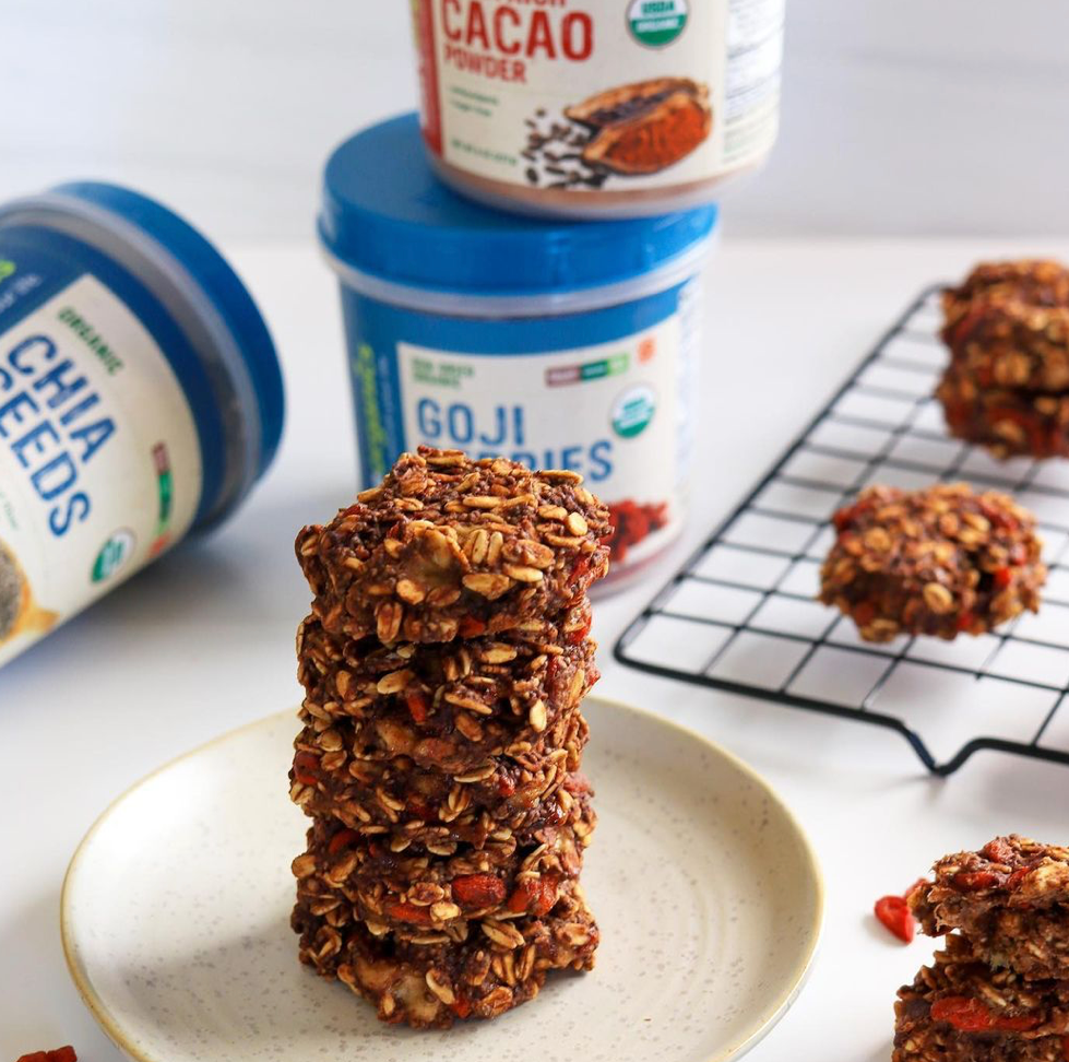 Breakfast Cookies with Cacao and Goji Berries