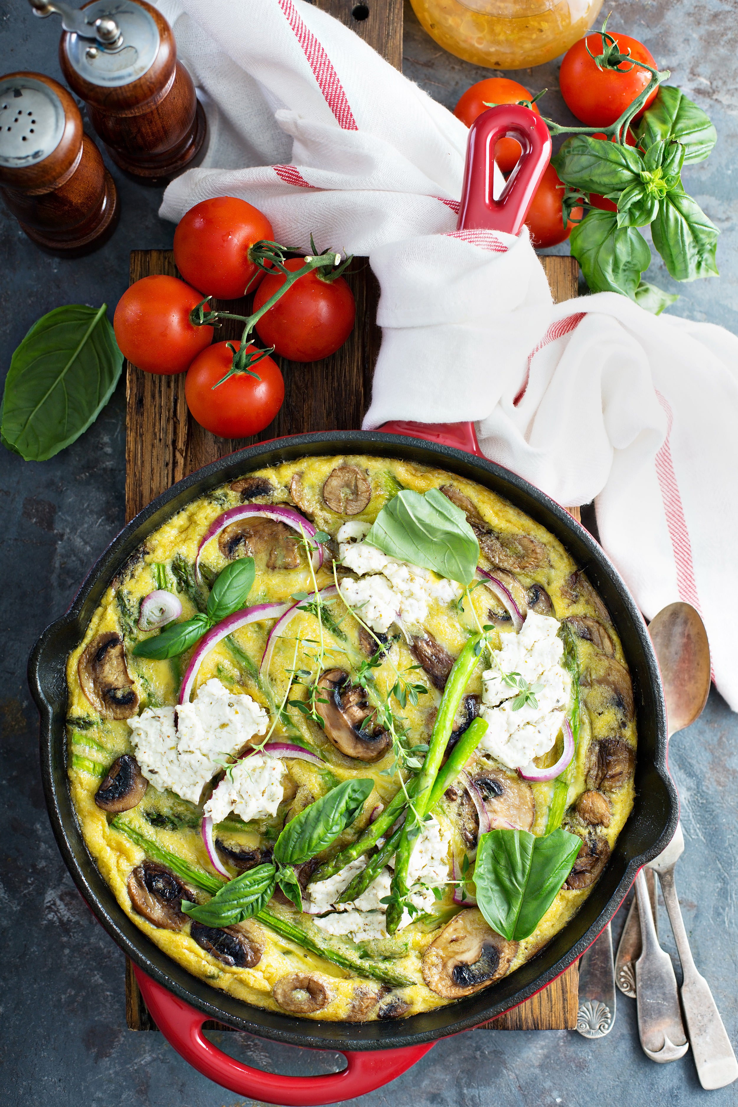 Asparagus-Mushroom Frittata