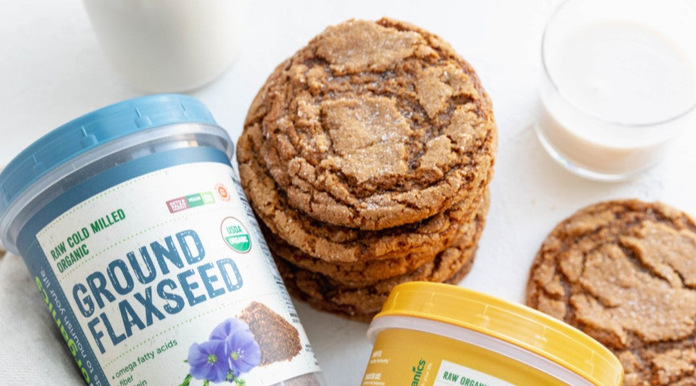 Vegan Ginger Cookies with Flaxseed