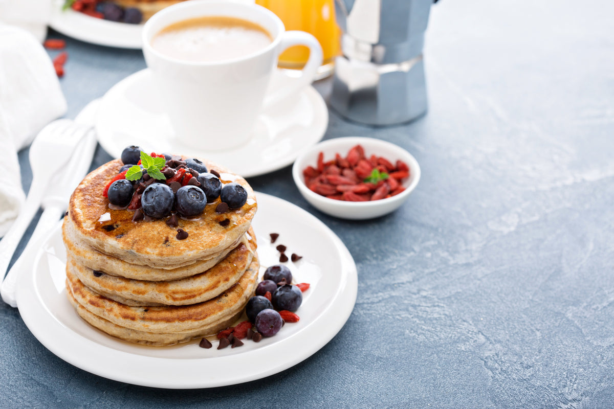 Cacao Banana Protein Pancakes