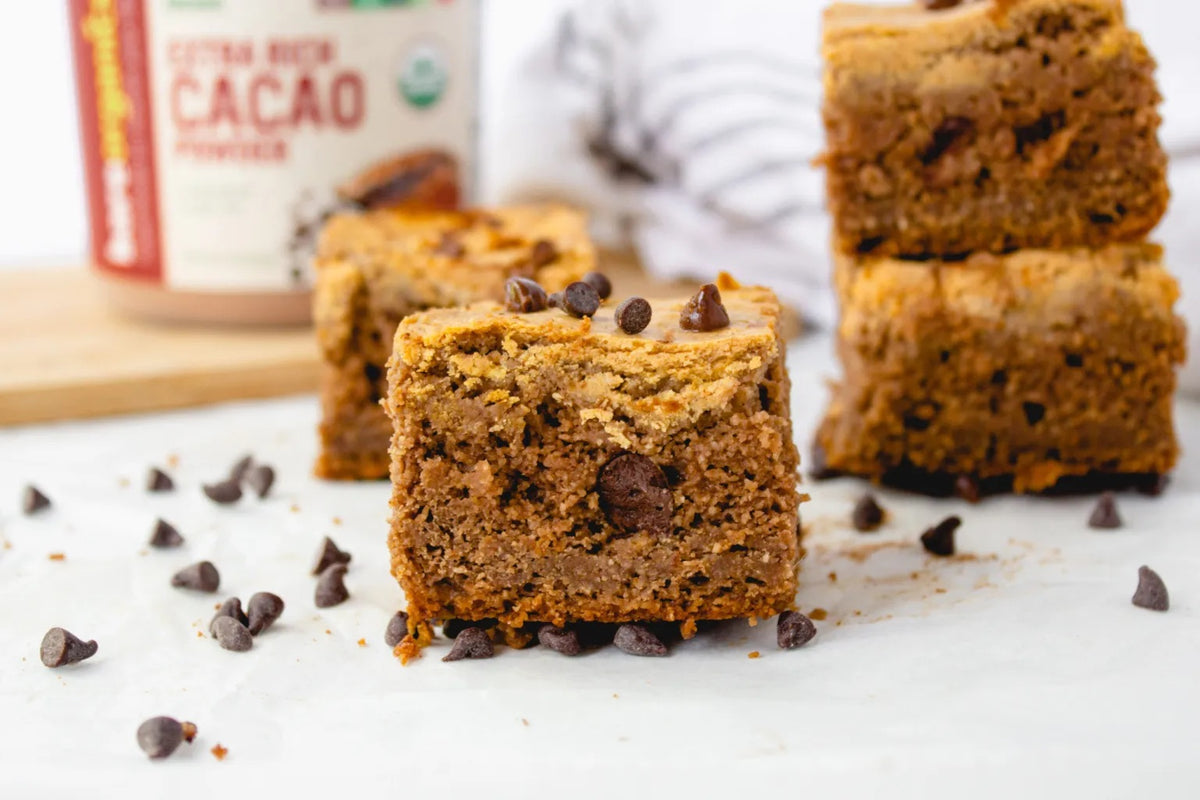 Pumpkin Cheesecake Brownies with Cacao