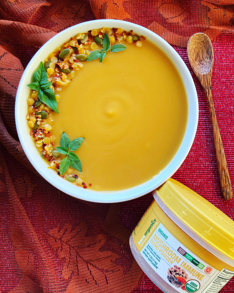 Mushroom Blend, Sweet Potato & Red Lentil Soup – BareOrganics.com