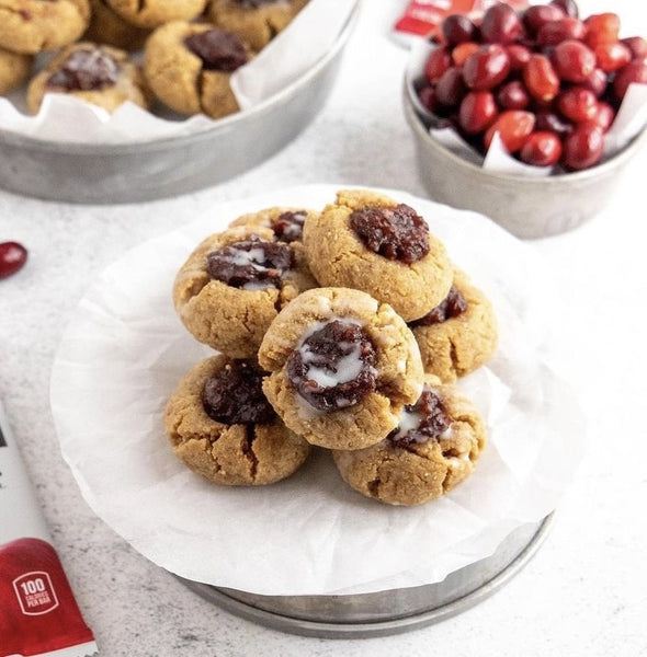 Cranberry Thumbprint Cookies Coconut Palm Sugar – BareOrganics.com