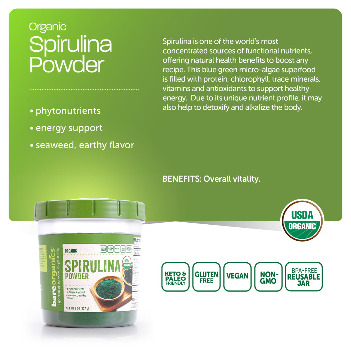 Organic Spirulina Powder