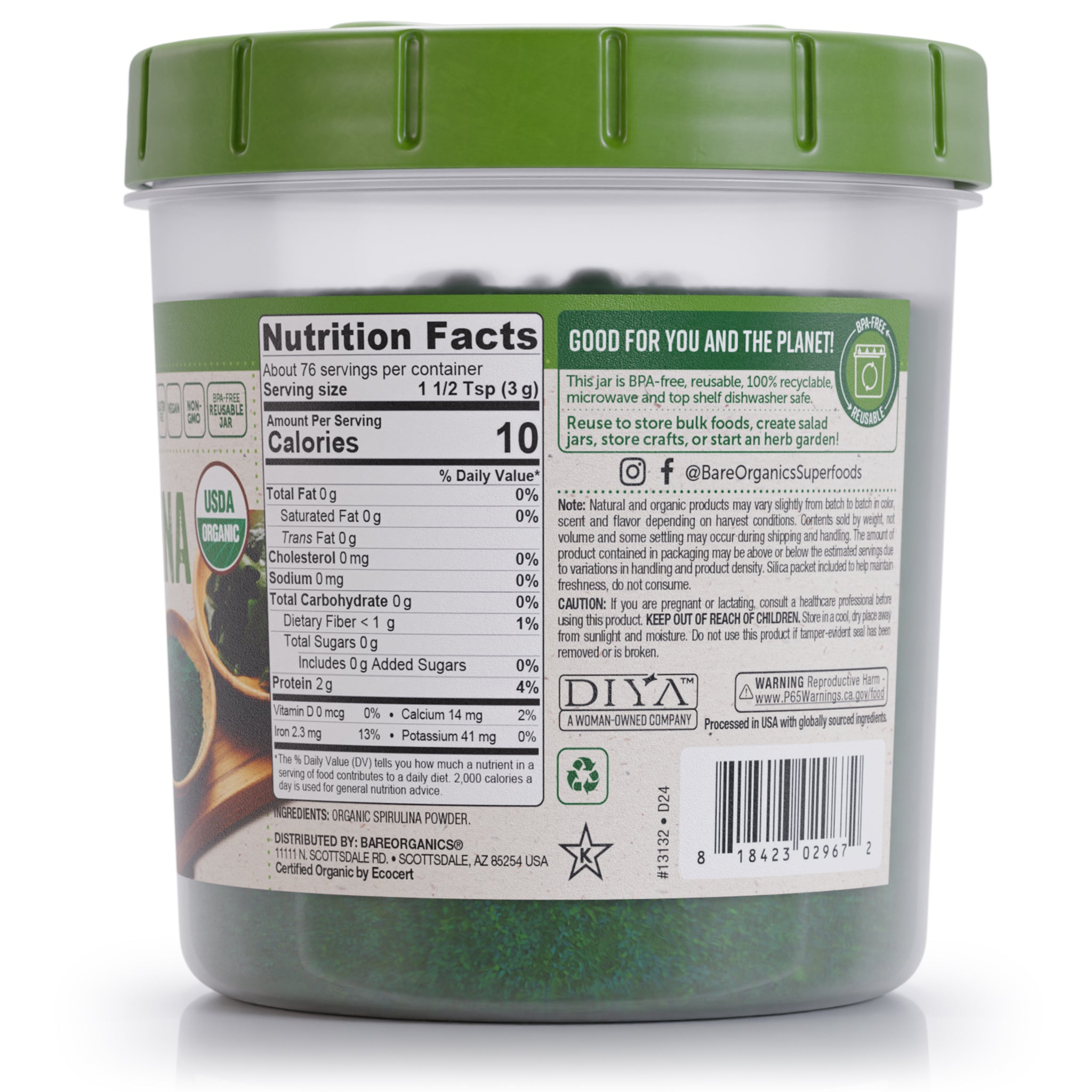Organic Spirulina Powder