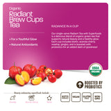 Organic Radiant Tea with Superfoods (10ct Single Serve Cups)