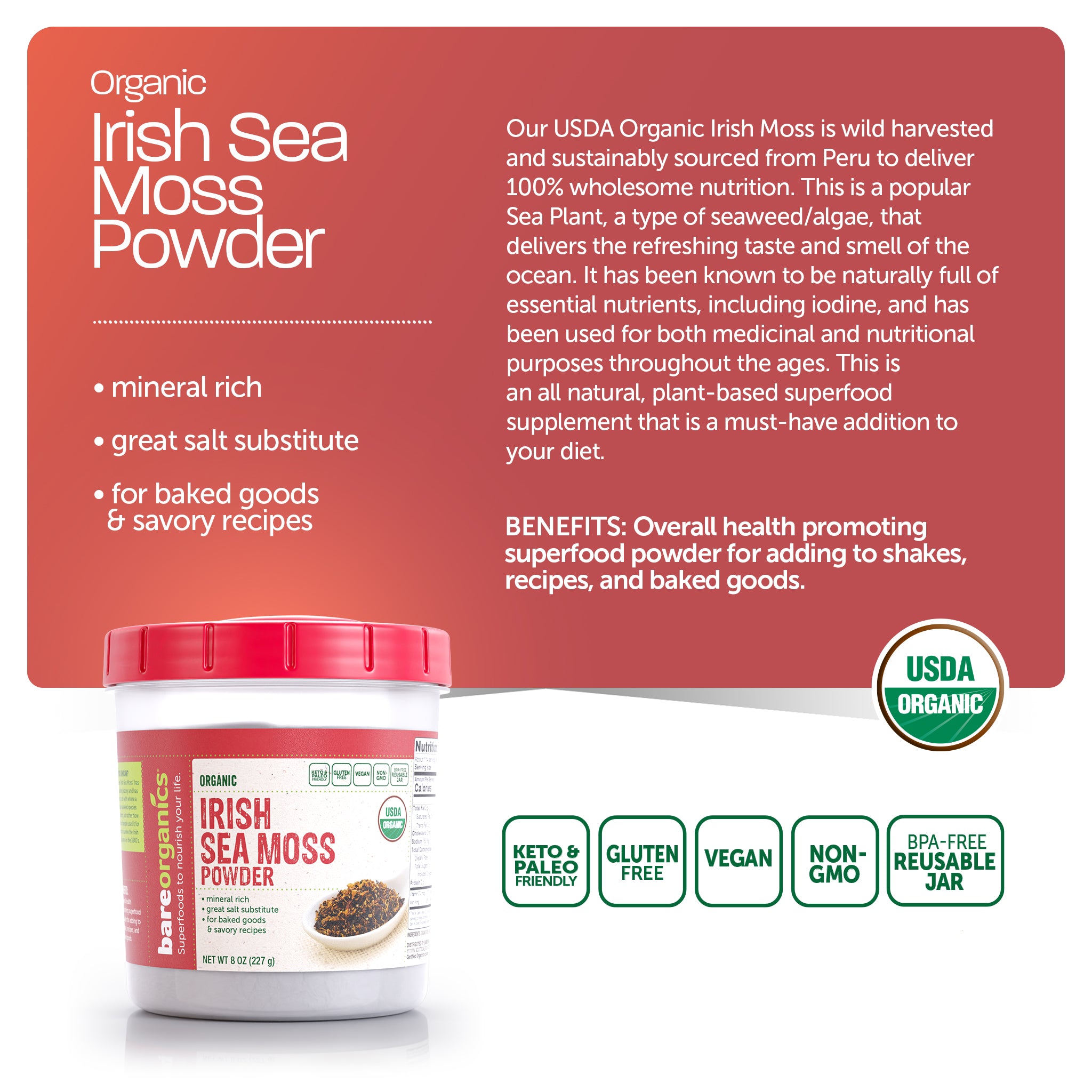 Organic Irish Moss Powder Bundle
