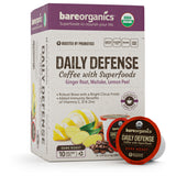Organic Daily Defense Coffee With Superfoods (10ct Single Serve Cups)