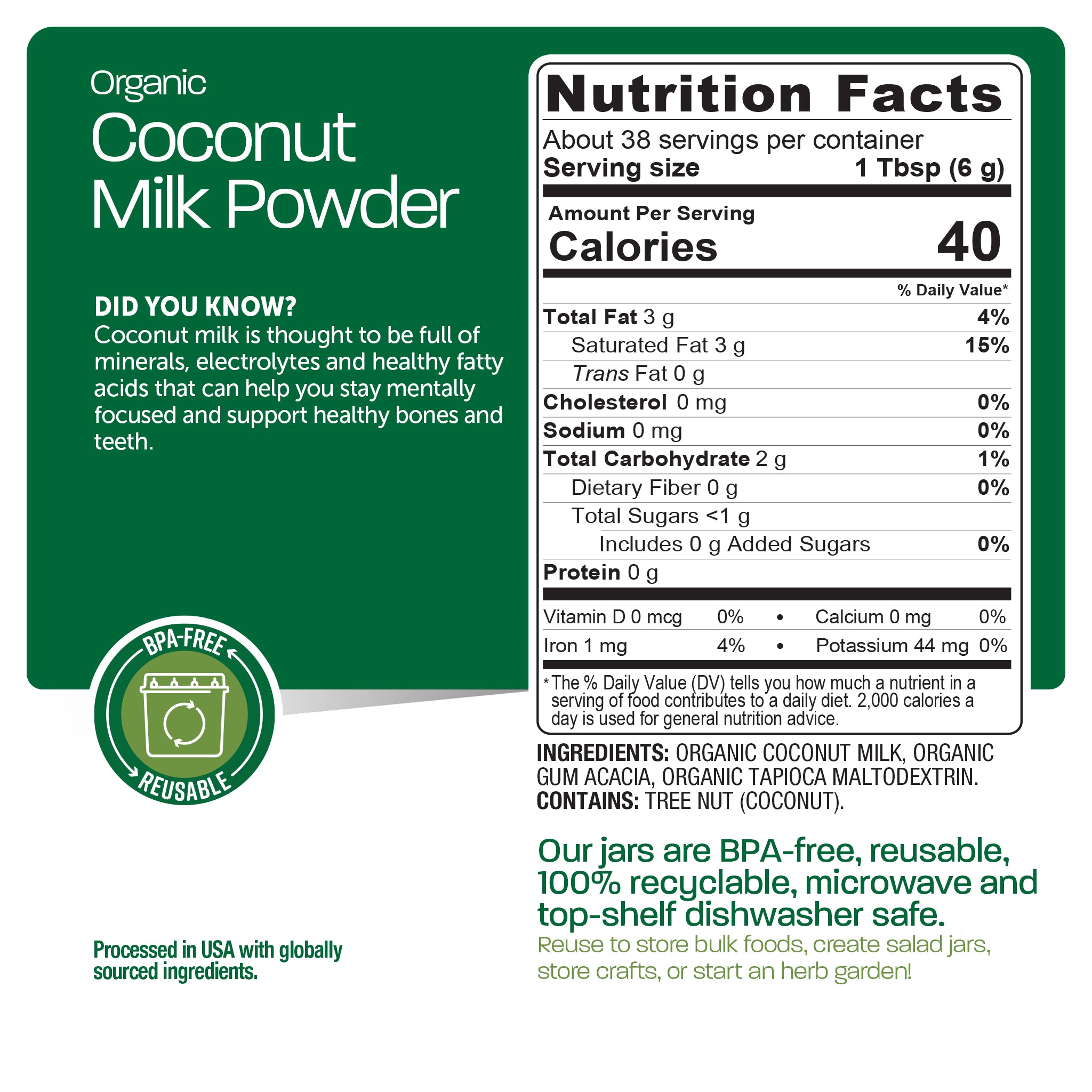 Organic Coconut Milk Powder Bundle