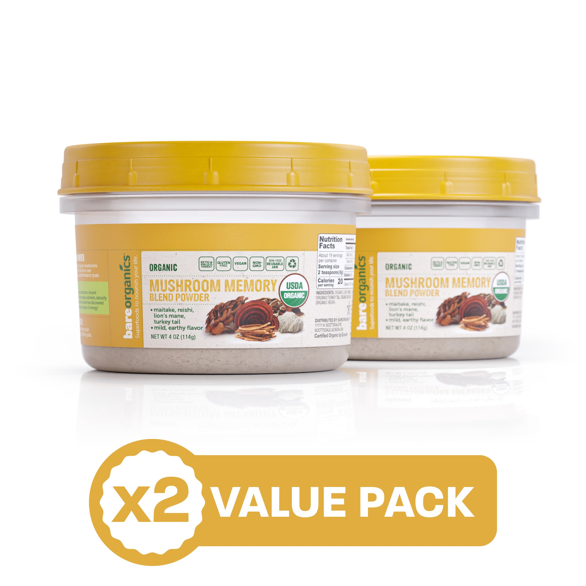 Organic Mushroom Memory Blend Bundle