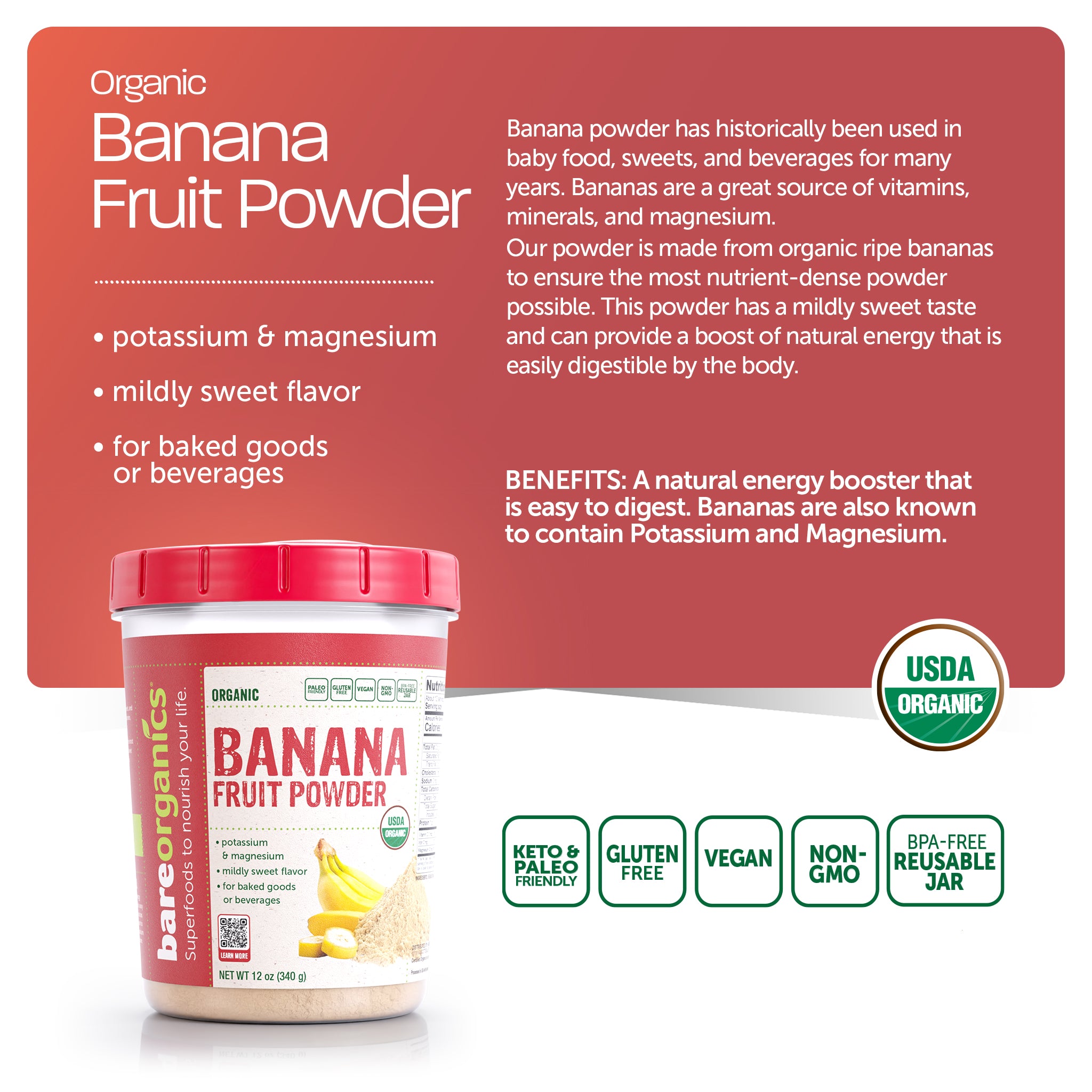 Organic Banana Fruit Powder Bundle