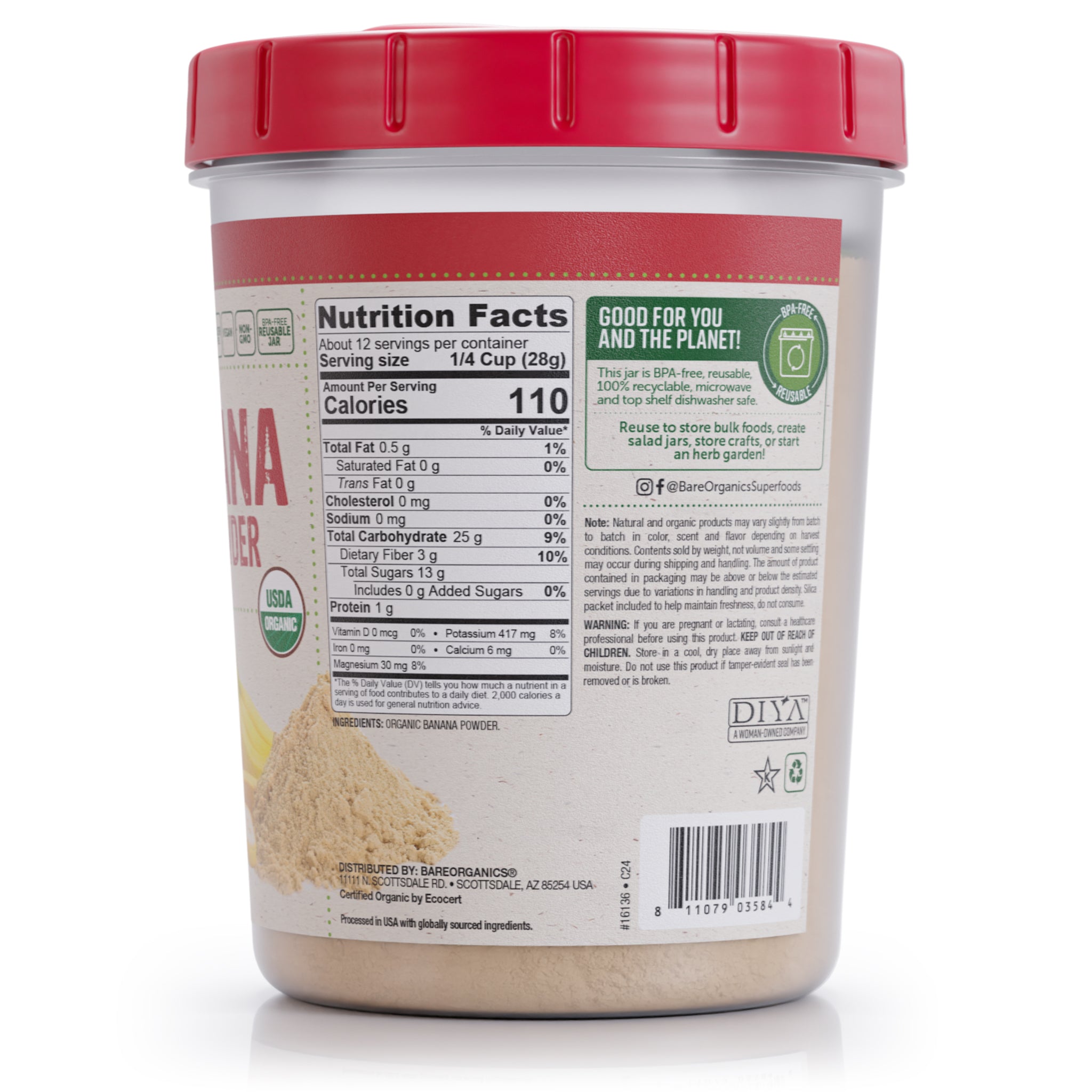 Organic Banana Fruit Powder