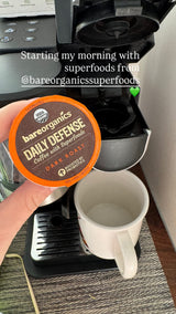 Organic Daily Defense Coffee With Superfoods (10ct Single Serve Cups)