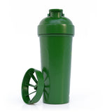 BareOrganics Wheat Shaker Bottle with Built-In Lid Mixer