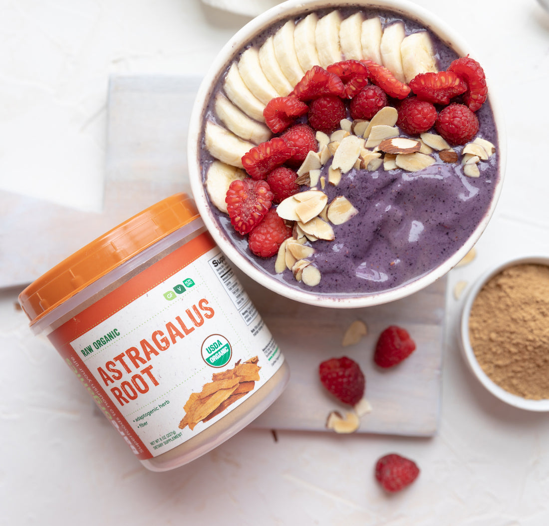 Berries Smoothie Bowl with Astragalus