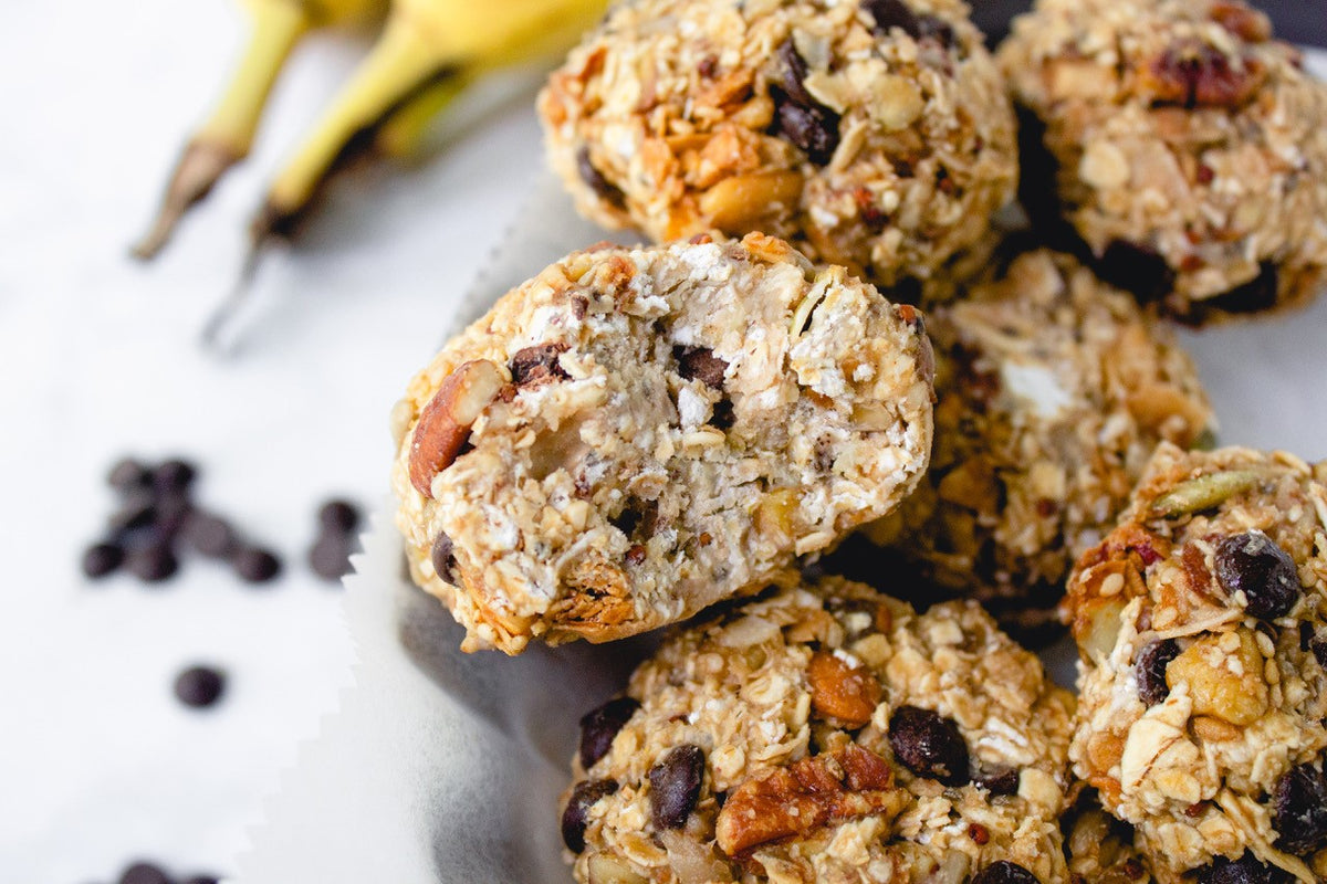 Raw Banana Breakfast Cookies with Hemp Protein