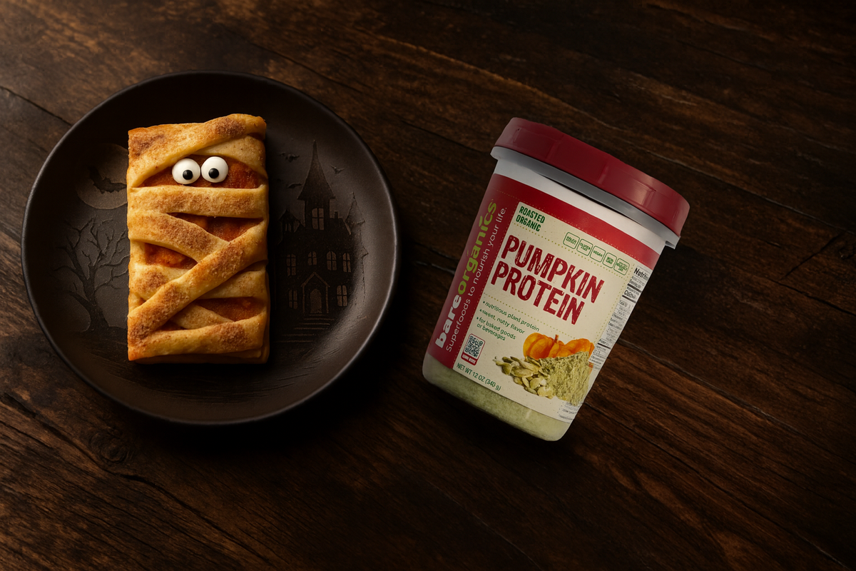 Mini Mummy Pumpkin Pie Squares with Superfoods