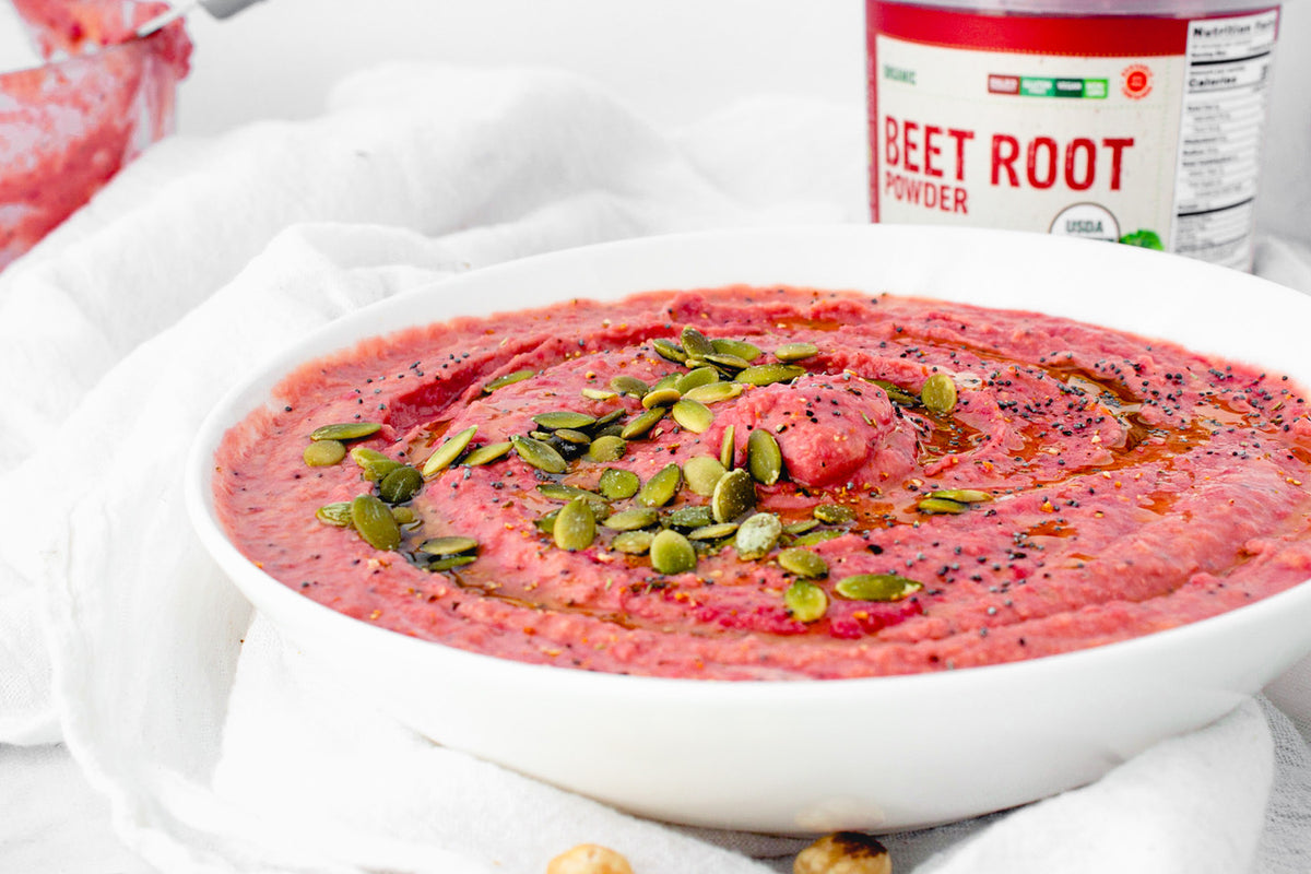 Beet Root Powder Hummus