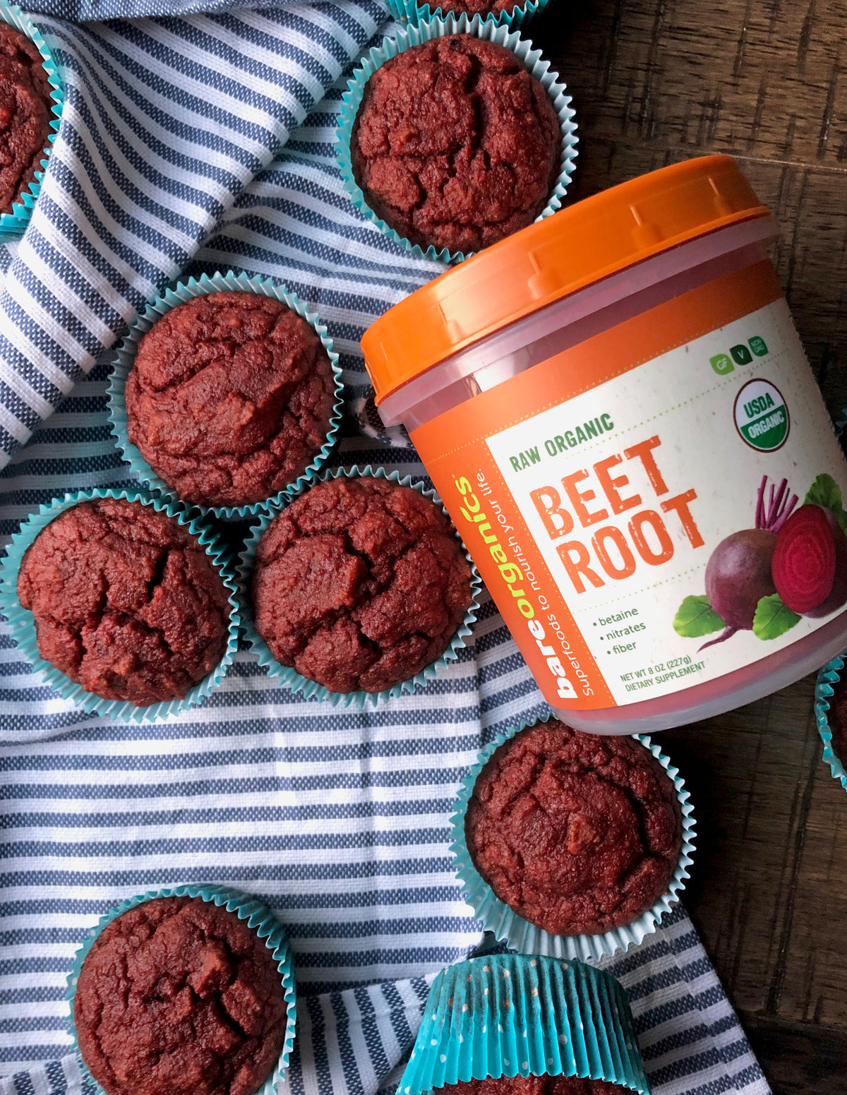Paleo Red Velvet Muffins with Beet Root