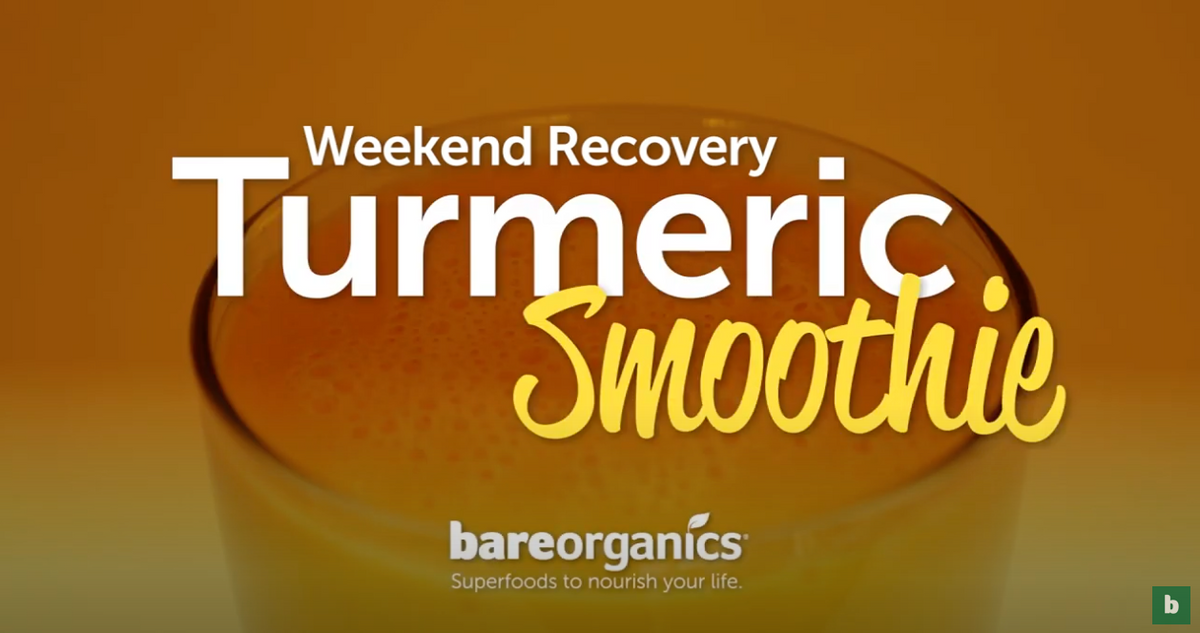 VIDEO RECIPE - Weekend Recovery Turmeric Smoothie