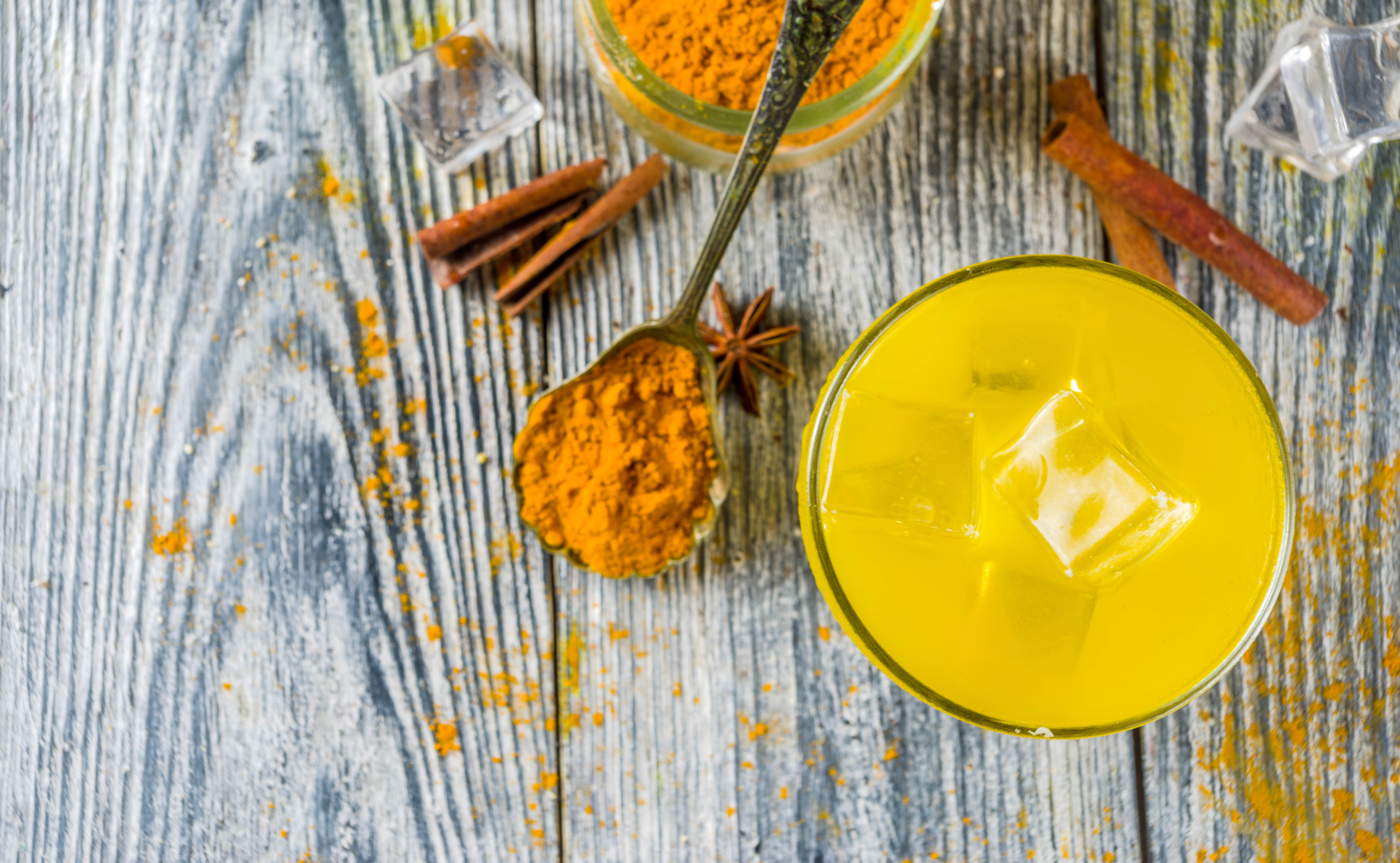 Iced Golden Milk with Turmeric and Ashwagandha