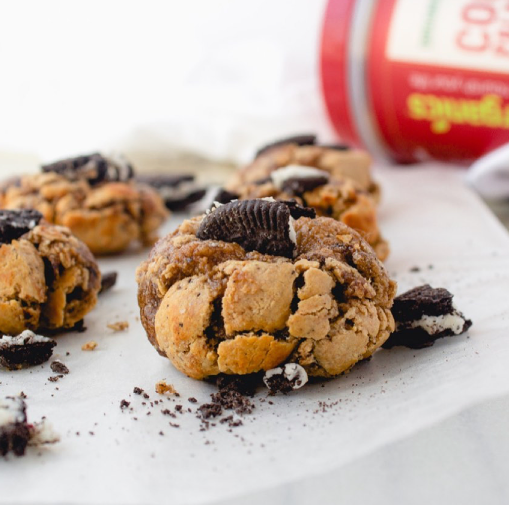 Half Baked PB Oreo Protein Cookies with Coconut Sugar