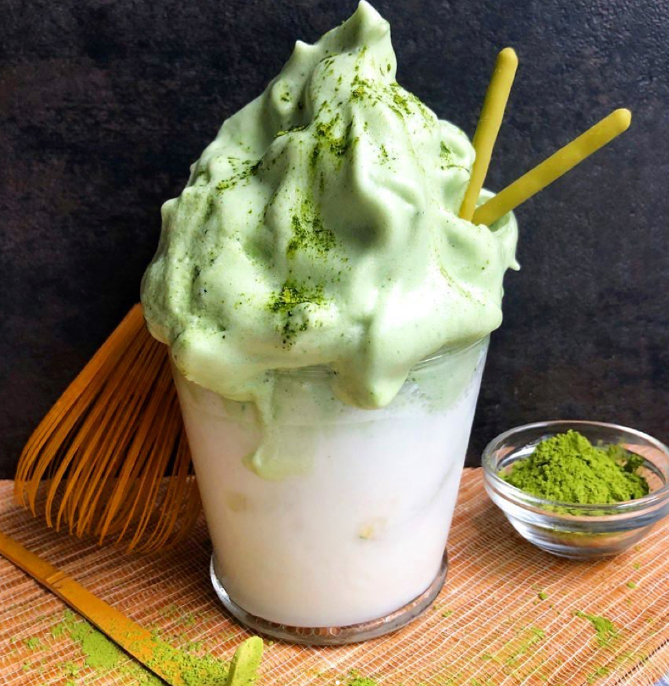 Dalgona Matcha & Spirulina Latte