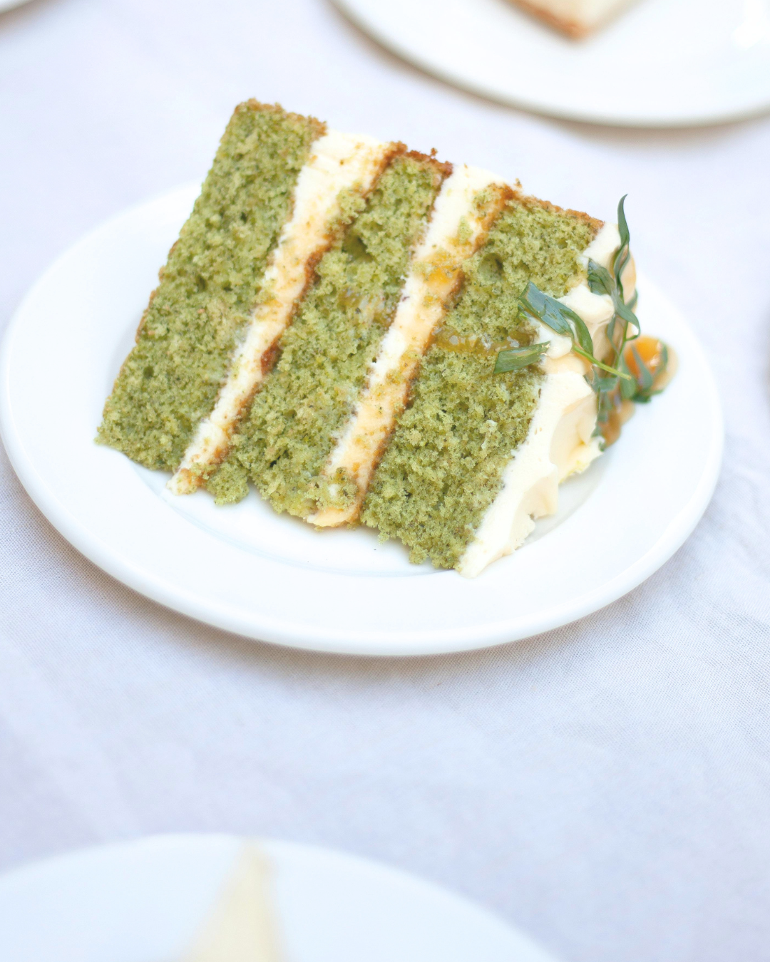 Premium Japanese Matcha Cake with Cream Cheese Frosting