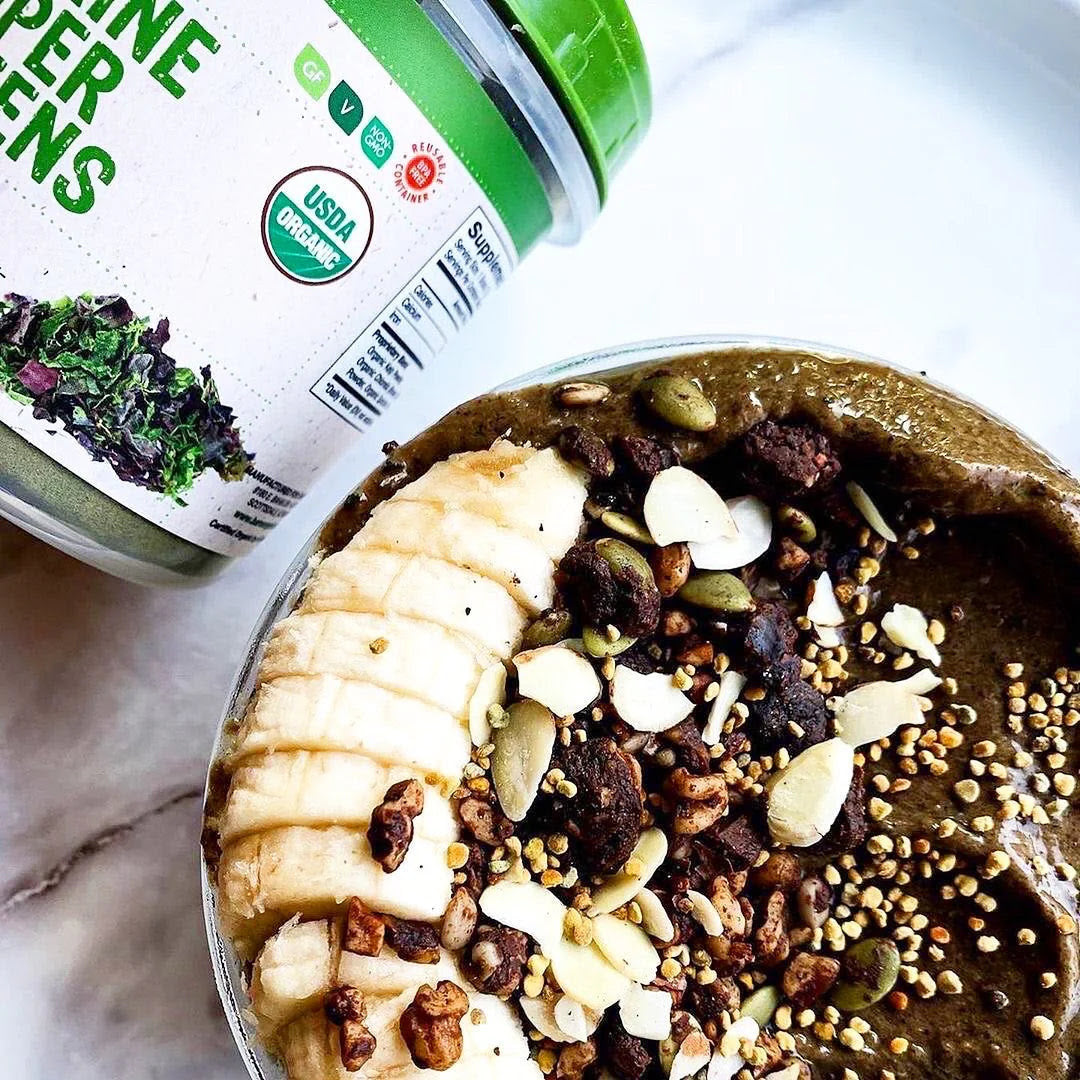 Coffee + Marine Greens Smoothie with Chlorella, Spirulina and Kelp