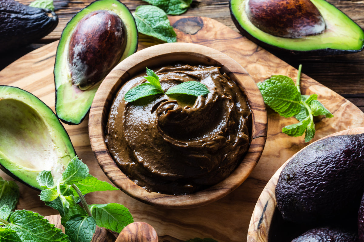 Avocado Irish Moss Chocolate Pudding