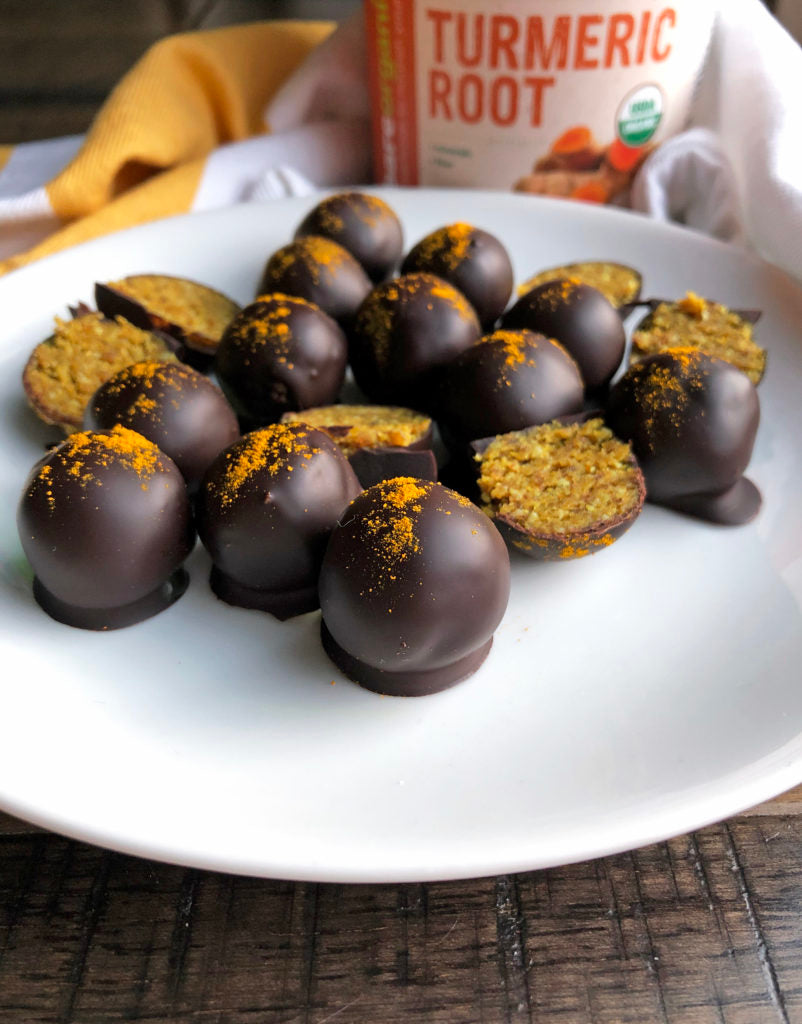 Dark Chocolate Turmeric Truffles