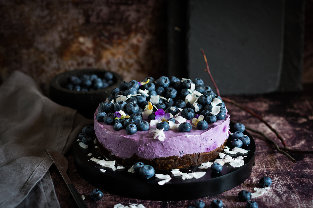 Raw Blueberry & Açai Cheesecake