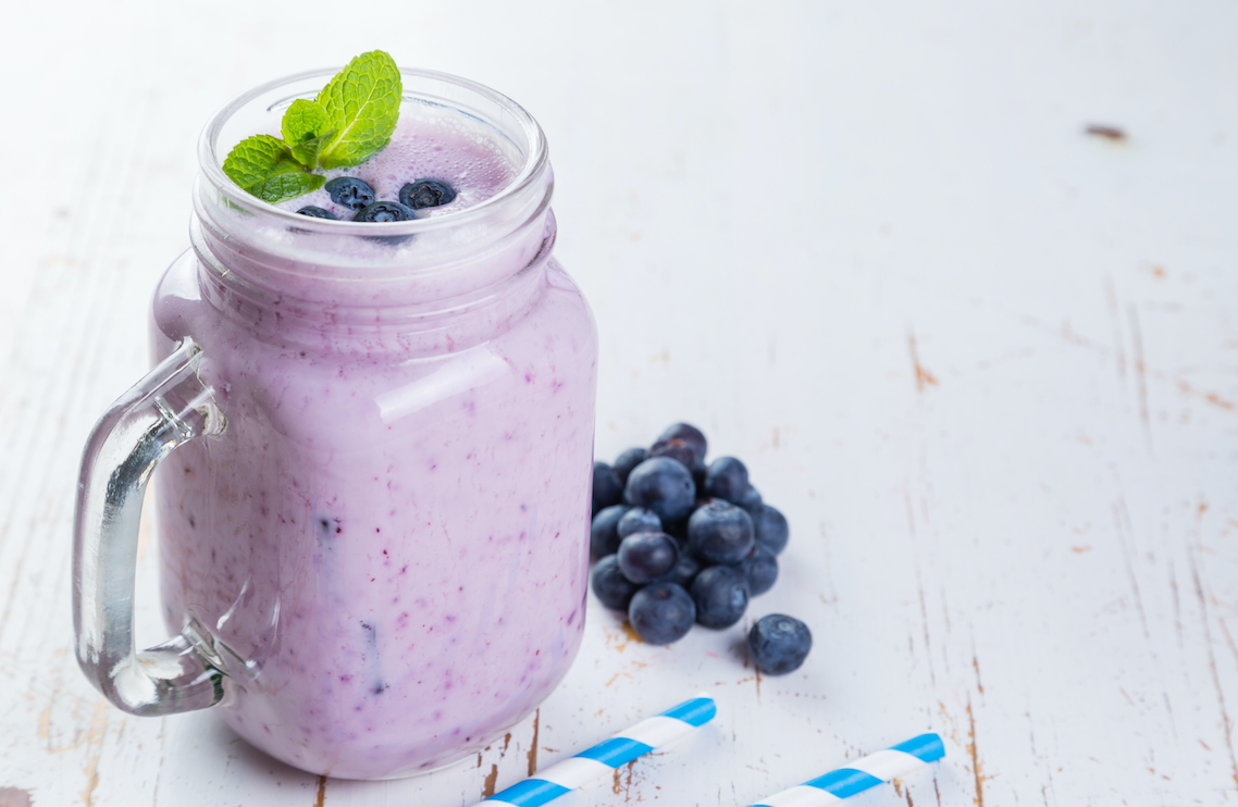 Blueberry Protein Probiotic Smoothie