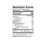 BareOrganics Turmeric Root Powder Nutrition Facts Panel