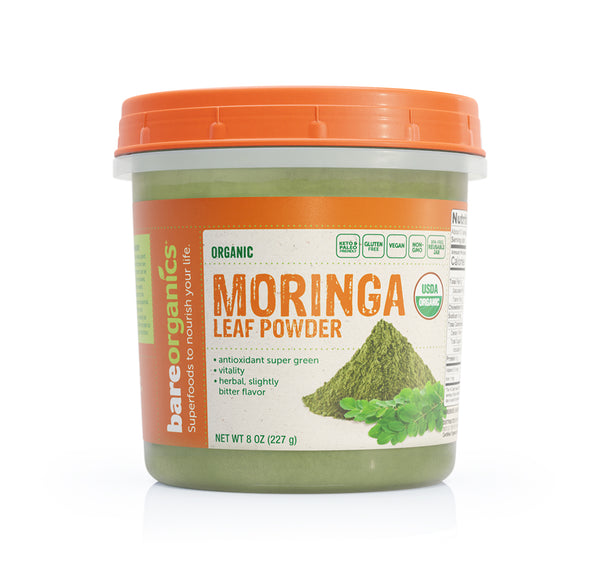 BareOrganics Organic Moringa Leaf Powder