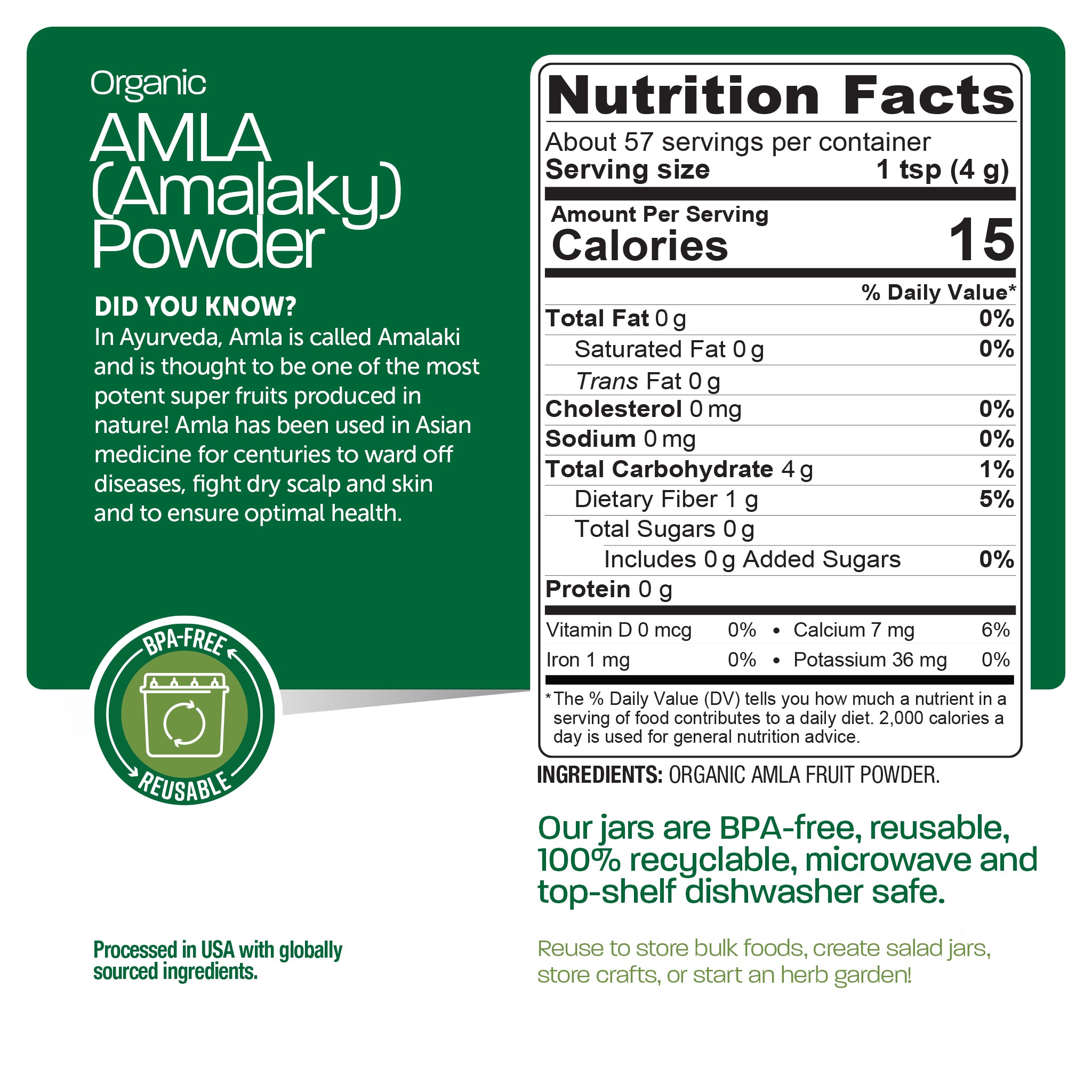 Organic Amla (Amalaki) Powder