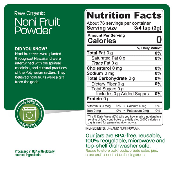 Organic Noni Fruit Powder Bundle – BareOrganics.com