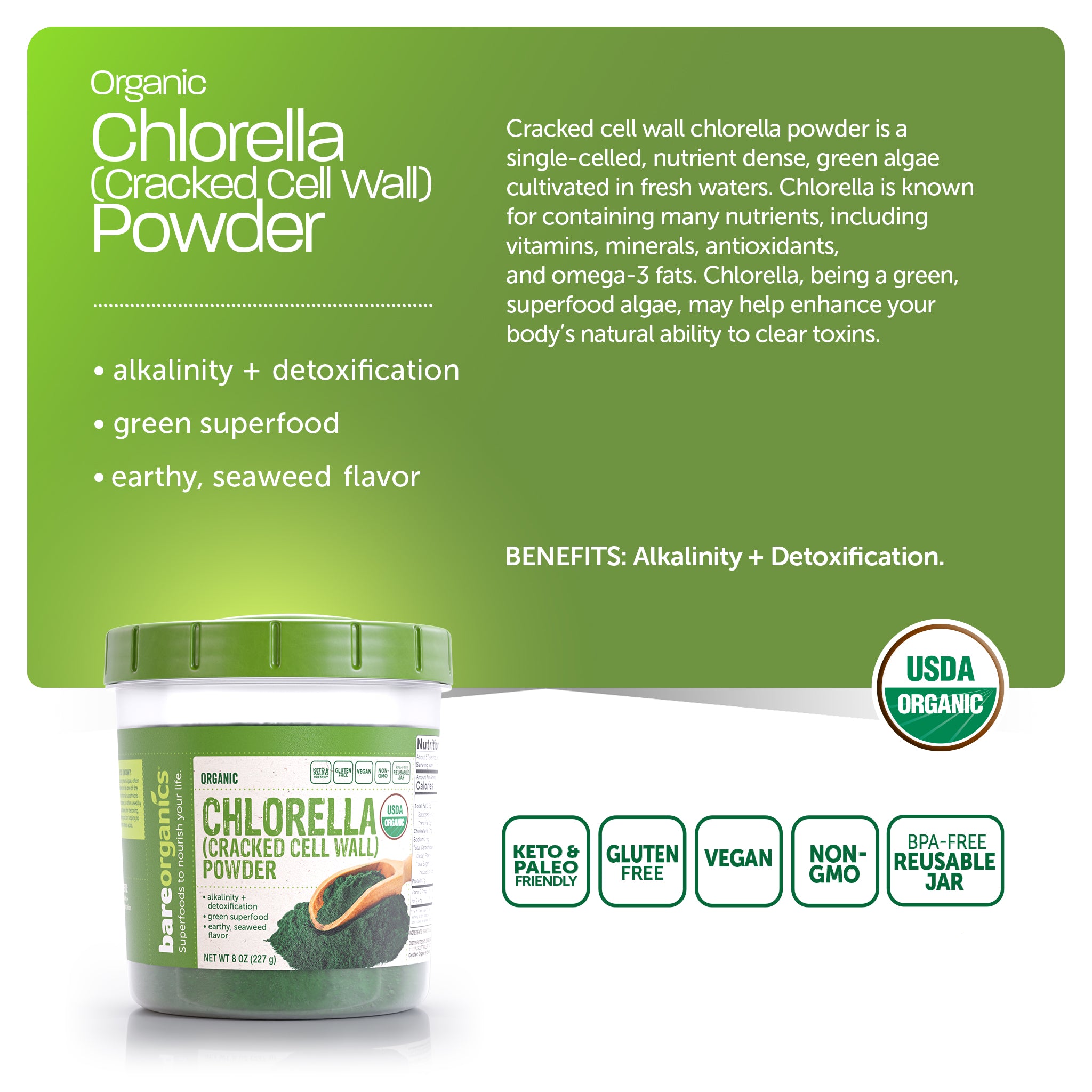 Organic Chlorella Powder Bundle