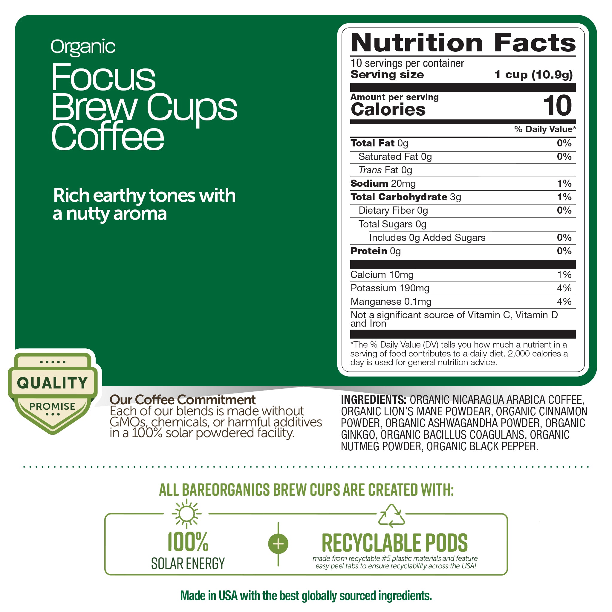 Organic Focus Coffee With Superfoods Bundle
