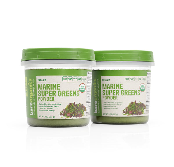 BareOrganics Marine Super Greens Powder Bundle