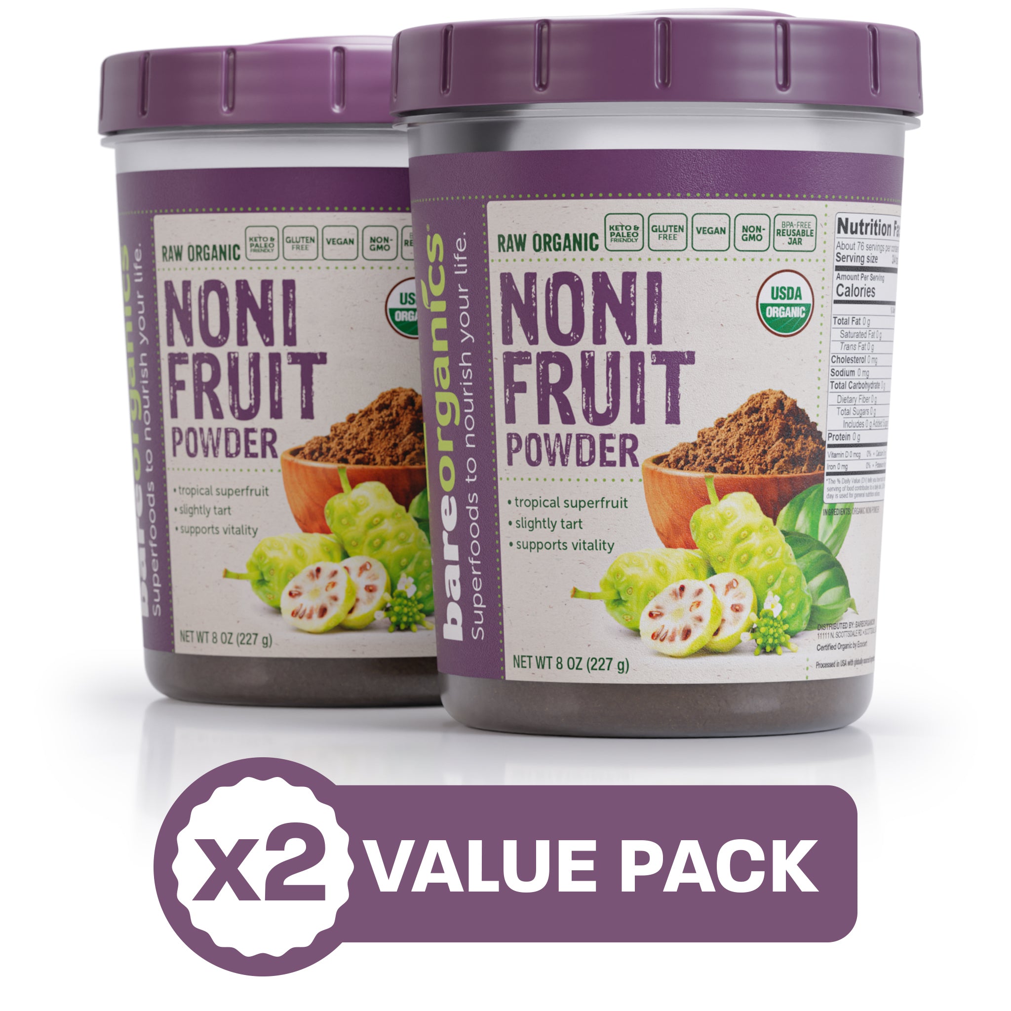 Organic Noni Fruit Powder Bundle