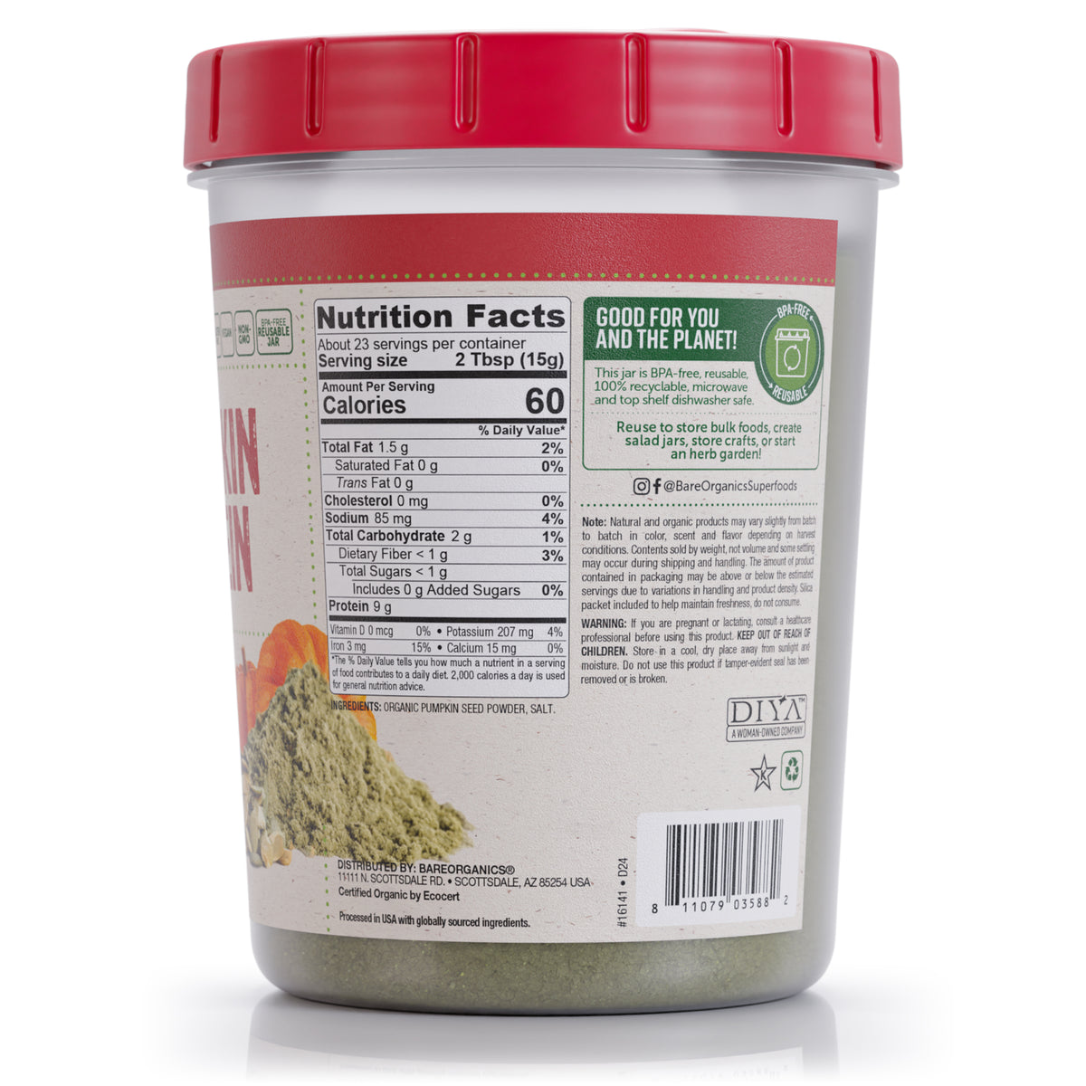 Organic Pumpkin Protein Powder