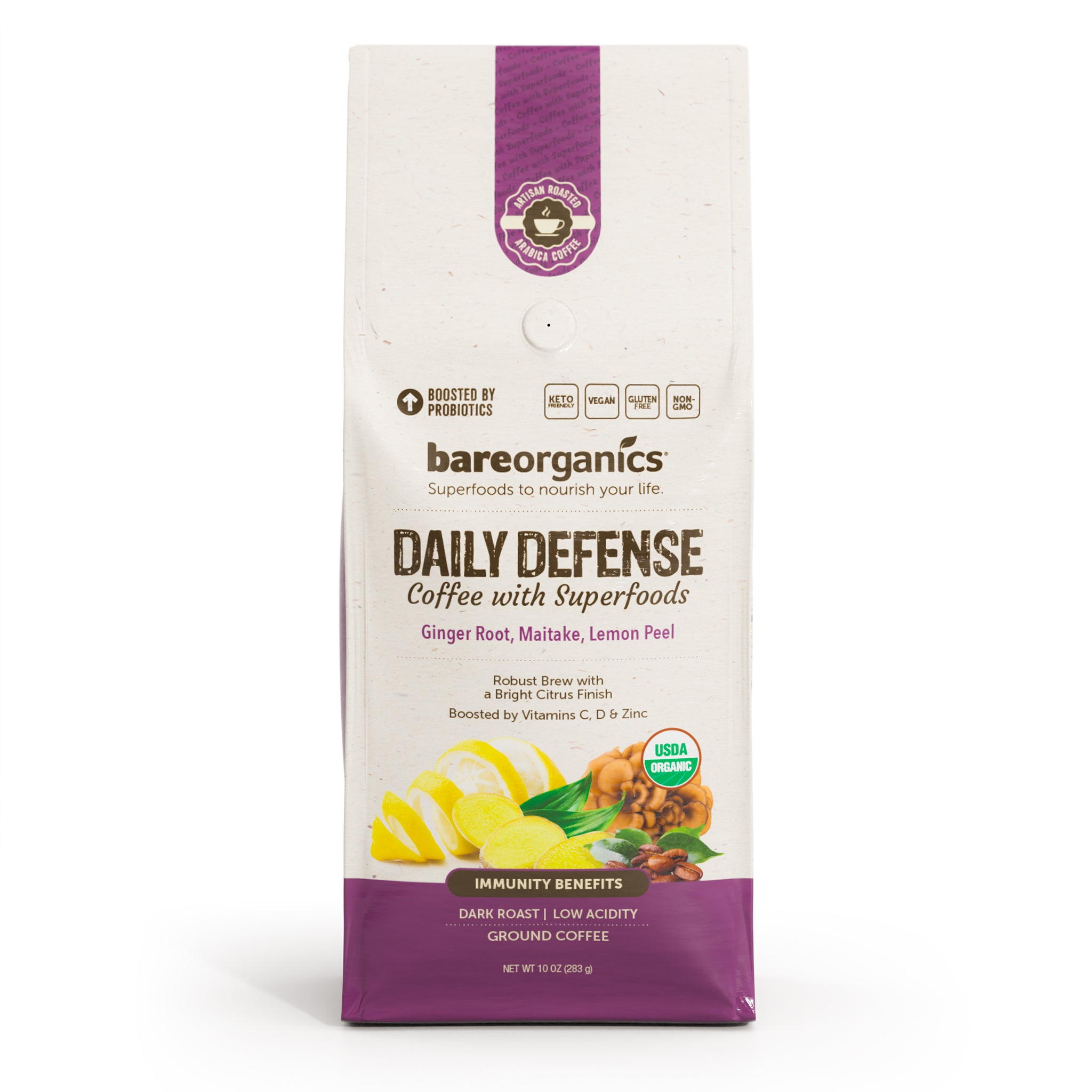 Organic Daily Defense Coffee With Superfoods